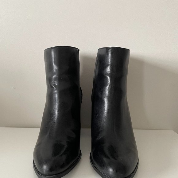 Aldo Black Block Heel Booties - Picture 3 of 6